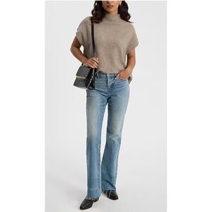 Express Mid Rise‎ Bootcut Stretch Jeans 8 Long NWT